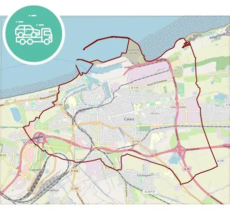 intervention épaviste à Calais