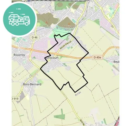 intervention épaviste à Drocourt