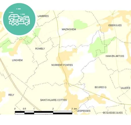 intervention épaviste à Norrent-Fontes