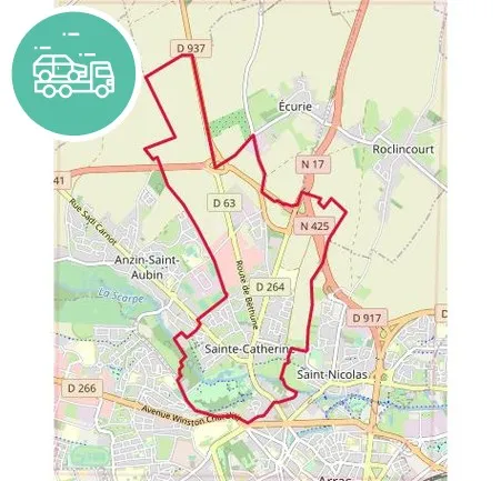 intervention épaviste à Sainte-Catherine