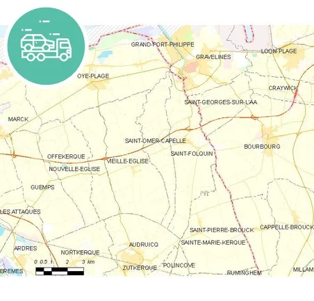 intervention épaviste à Saint-Omer-Capelle