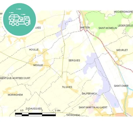 intervention épaviste à Serques