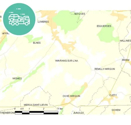 intervention épaviste à Wavrans-sur-l'Aa