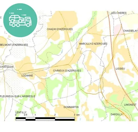intervention épaviste à Civrieux-d'Azergues