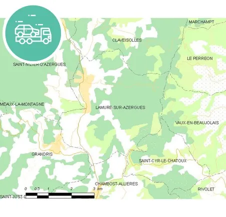 intervention épaviste à Lamure-sur-Azergues