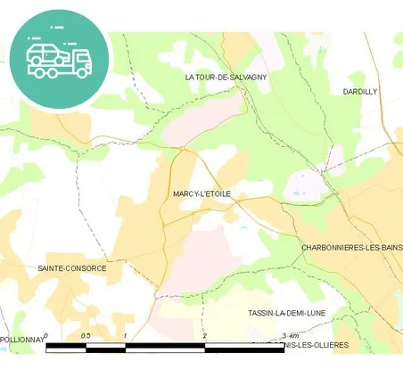 intervention épaviste à Marcy-l'Étoile