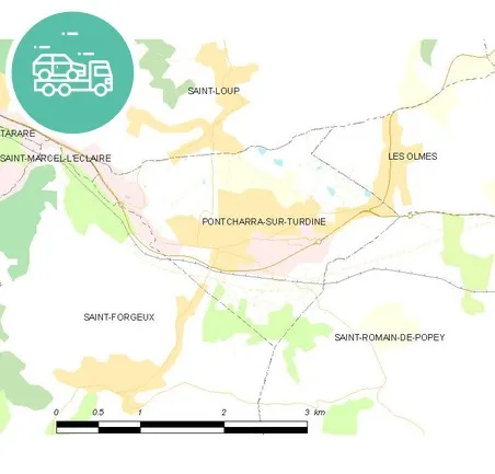 intervention épaviste à Pontcharra-sur-Turdine