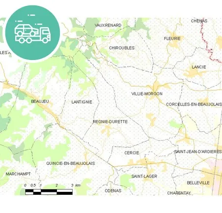 intervention épaviste à Régnié-Durette