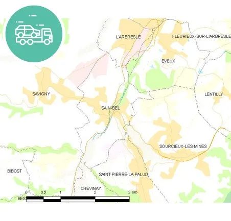 intervention épaviste à Sain-Bel