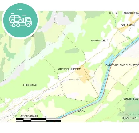 intervention épaviste à Grésy-sur-Isère
