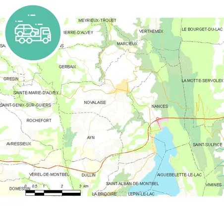 intervention épaviste à Novalaise