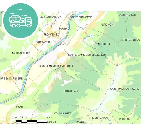 intervention épaviste à Sainte-Hélène-sur-Isère