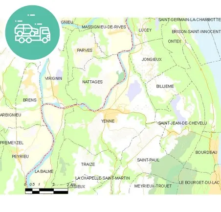 intervention épaviste à Yenne