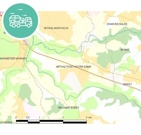 intervention épaviste à Arthaz-Pont-Notre-Dame