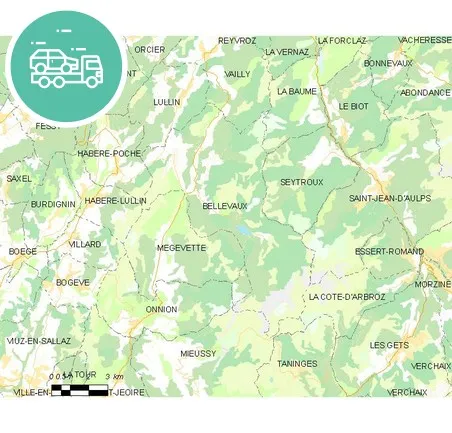 intervention épaviste à Bellevaux