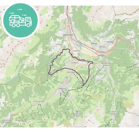 intervention épaviste à Combloux