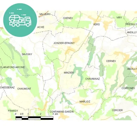 intervention épaviste à Minzier