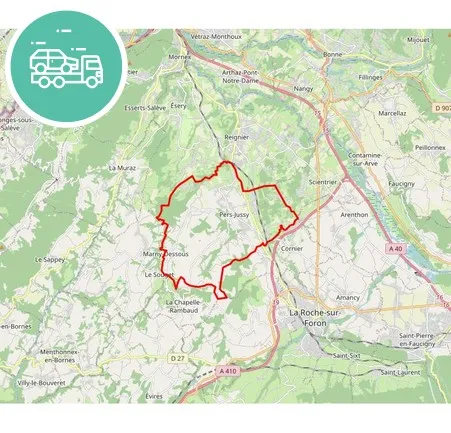 intervention épaviste à Pers-Jussy