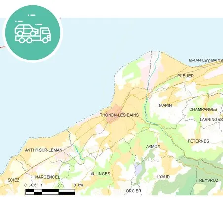 intervention épaviste à Thonon-les-Bains