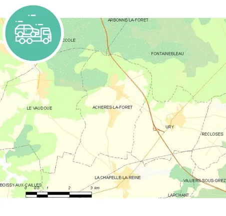 intervention épaviste à Achères-la-Forêt