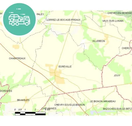 intervention épaviste à Égreville