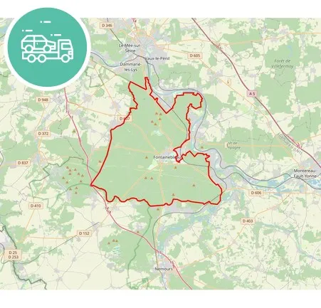 intervention épaviste à Fontainebleau