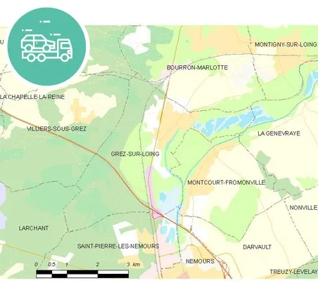 intervention épaviste à Grez-sur-Loing