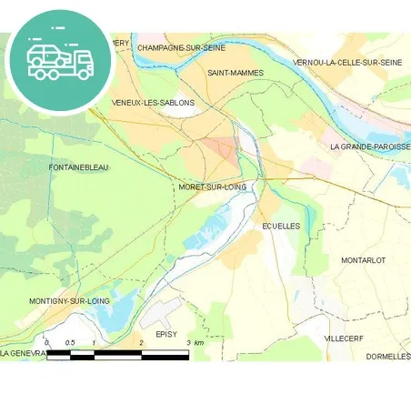 intervention épaviste à Moret-Loing-et-Orvanne