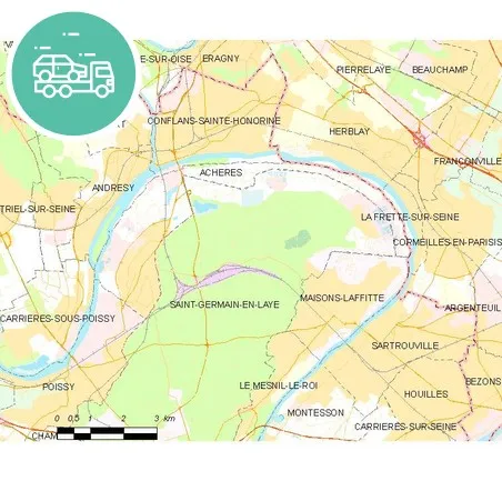 intervention épaviste à Achères