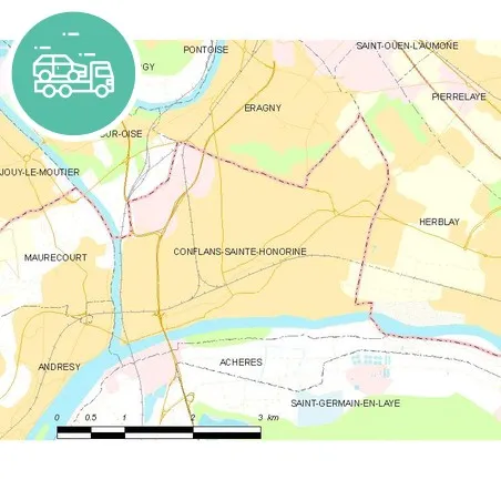 intervention épaviste à Conflans-Sainte-Honorine