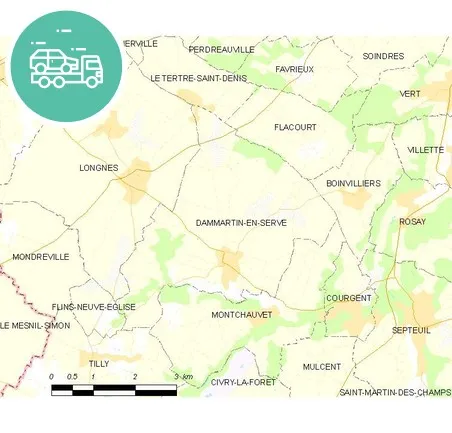 intervention épaviste à Dammartin-en-Serve