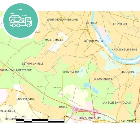 intervention épaviste à Marly-le-Roi