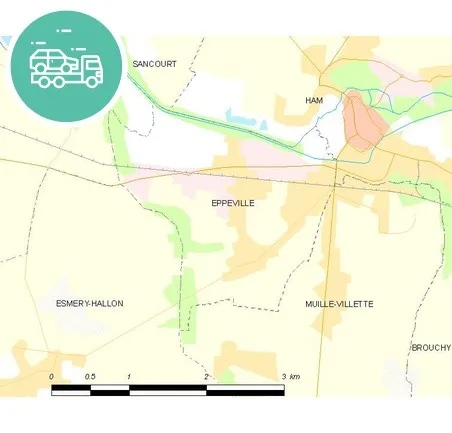 intervention épaviste à Eppeville
