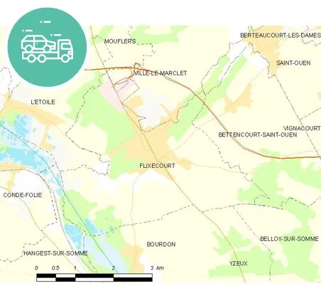 intervention épaviste à Flixecourt