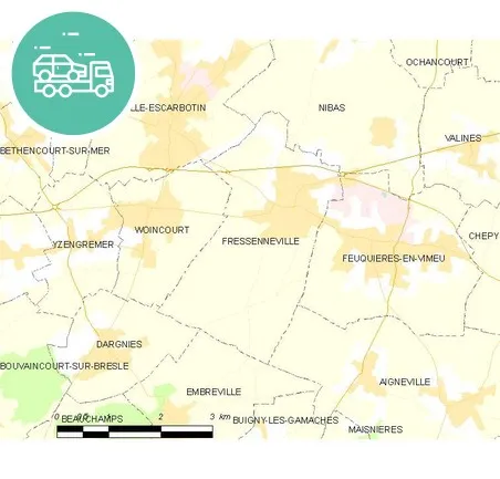 intervention épaviste à Fressenneville