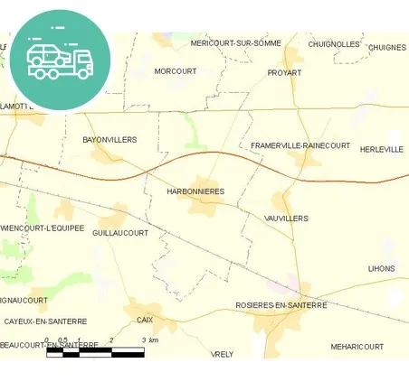 intervention épaviste à Harbonnières