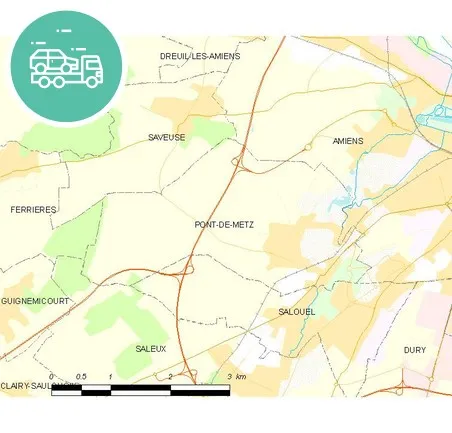 intervention épaviste à Pont-de-Metz