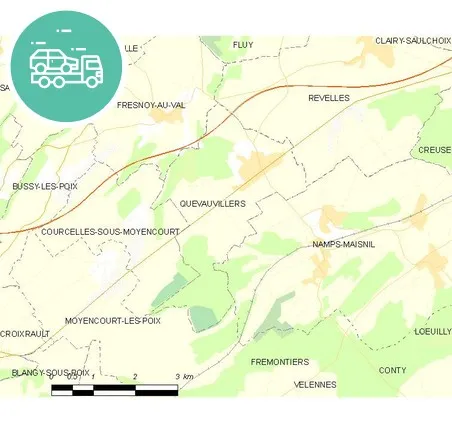 intervention épaviste à Quevauvillers