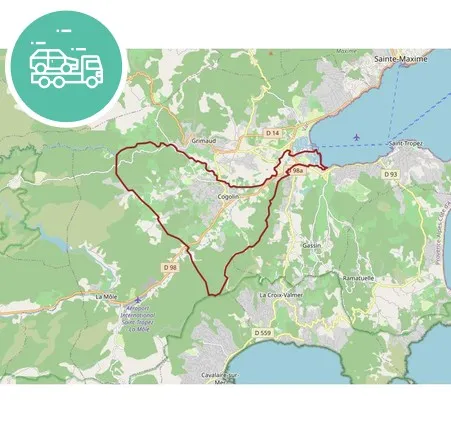 intervention épaviste à Cogolin