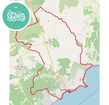 intervention épaviste à Sainte-Maxime