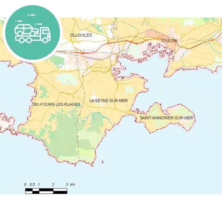 intervention épaviste à Seyne-sur-Mer