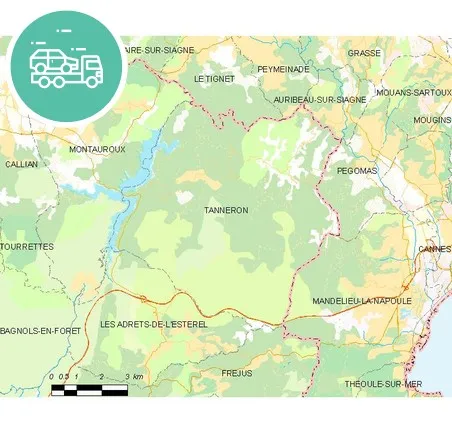 intervention épaviste à Tanneron